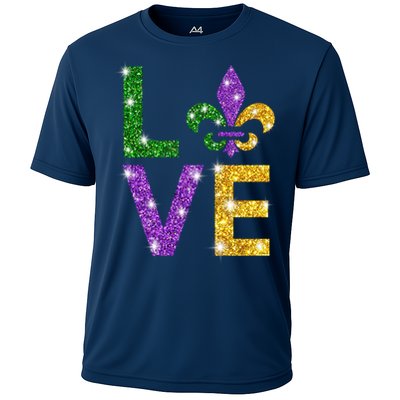 I Love Mardi Gras Shirt For Girls, Women , Men Cooling Performance Crew T-Shirt