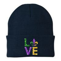 I Love Mardi Gras Shirt For Girls, Women , Men Knit Cap Winter Beanie