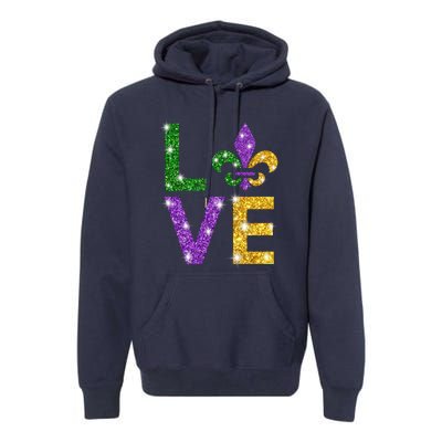 I Love Mardi Gras Shirt For Girls, Women , Men Premium Hoodie