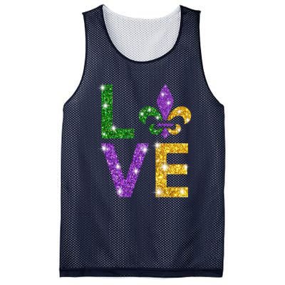 I Love Mardi Gras Shirt For Girls, Women , Men Mesh Reversible Basketball Jersey Tank