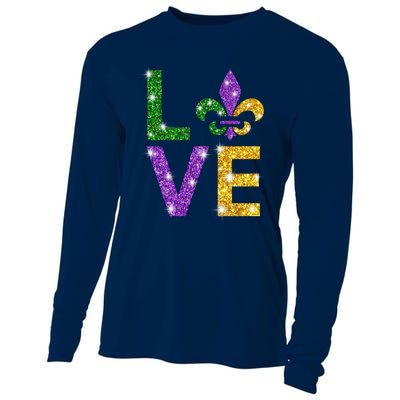 I Love Mardi Gras Shirt For Girls, Women , Men Cooling Performance Long Sleeve Crew