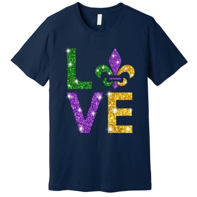 I Love Mardi Gras Shirt For Girls, Women , Men Premium T-Shirt