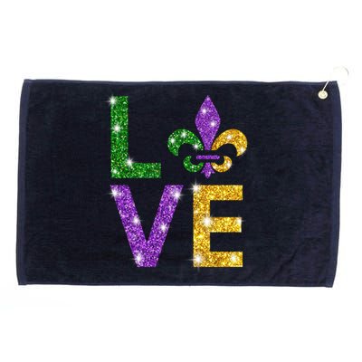 I Love Mardi Gras Shirt For Girls, Women , Men Grommeted Golf Towel