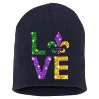 I Love Mardi Gras Shirt For Girls, Women , Men Short Acrylic Beanie