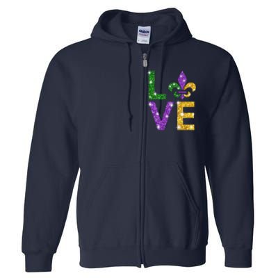 I Love Mardi Gras Shirt For Girls, Women , Men Full Zip Hoodie