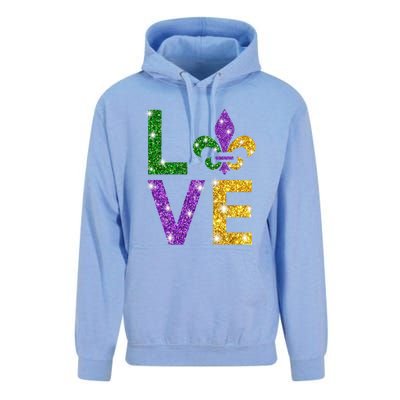 I Love Mardi Gras Shirt For Girls, Women , Men Unisex Surf Hoodie