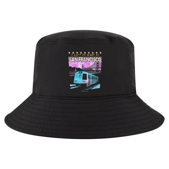 I Left My Heart In San Francisco Train & Bridge Cool Comfort Performance Bucket Hat