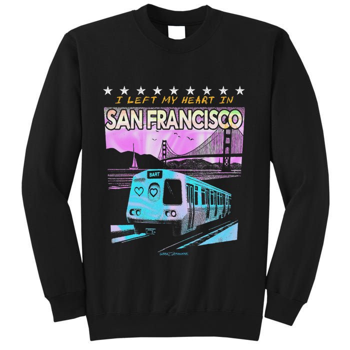 I Left My Heart In San Francisco Train & Bridge Sweatshirt