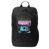 I Left My Heart In San Francisco Train & Bridge City Backpack
