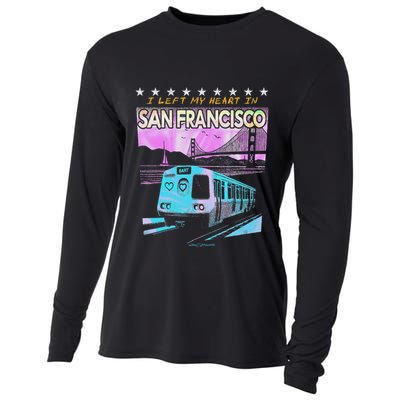 I Left My Heart In San Francisco Train & Bridge Cooling Performance Long Sleeve Crew