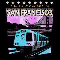 I Left My Heart In San Francisco Train & Bridge Youth Performance Sprint T-Shirt