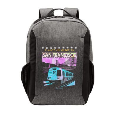 I Left My Heart In San Francisco Train & Bridge Vector Backpack