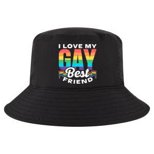 I Love My Gay Best Friend Rainbow Pride Proud Lgbtq Funny Gift Cool Comfort Performance Bucket Hat