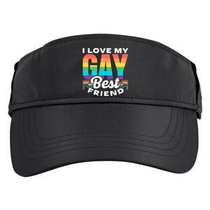 I Love My Gay Best Friend Rainbow Pride Proud Lgbtq Funny Gift Adult Drive Performance Visor