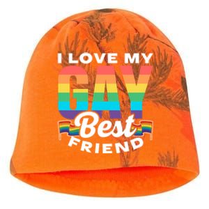 I Love My Gay Best Friend Rainbow Pride Proud Lgbtq Funny Gift Kati - Camo Knit Beanie