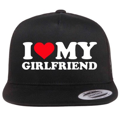 I Love My Girlfriend Flatbill Hat
