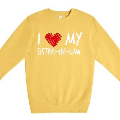 I Love My Sistercool Giftincool Giftlaw Valentines Outfit Matching Family Cool G Premium Crewneck Sweatshirt