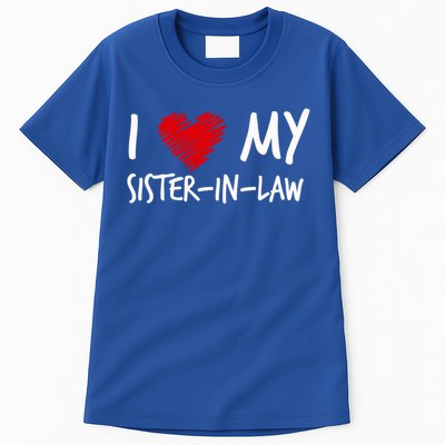 I Love My Sistercool Giftincool Giftlaw Valentines Outfit Matching Family Cool G Tall T-Shirt