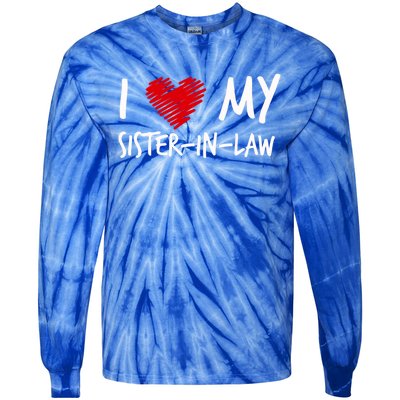 I Love My Sistercool Giftincool Giftlaw Valentines Outfit Matching Family Cool G Tie-Dye Long Sleeve Shirt