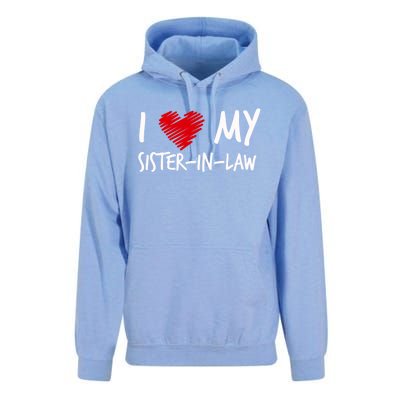 I Love My Sistercool Giftincool Giftlaw Valentines Outfit Matching Family Cool G Unisex Surf Hoodie