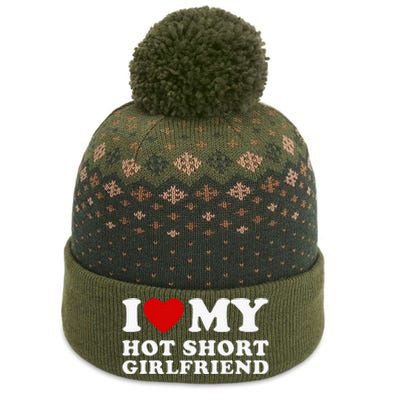 I Love My Hot Short Girlfriend I Heart My Hot Girlfriend The Baniff Cuffed Pom Beanie