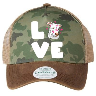 I Love My Pitbull Love Pitbull Pittie Dog Moms Dads Meaningful Gift Legacy Tie Dye Trucker Hat