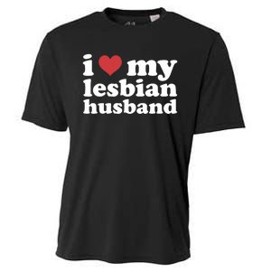 I Love My Lesbian Husband Apparel Cooling Performance Crew T-Shirt