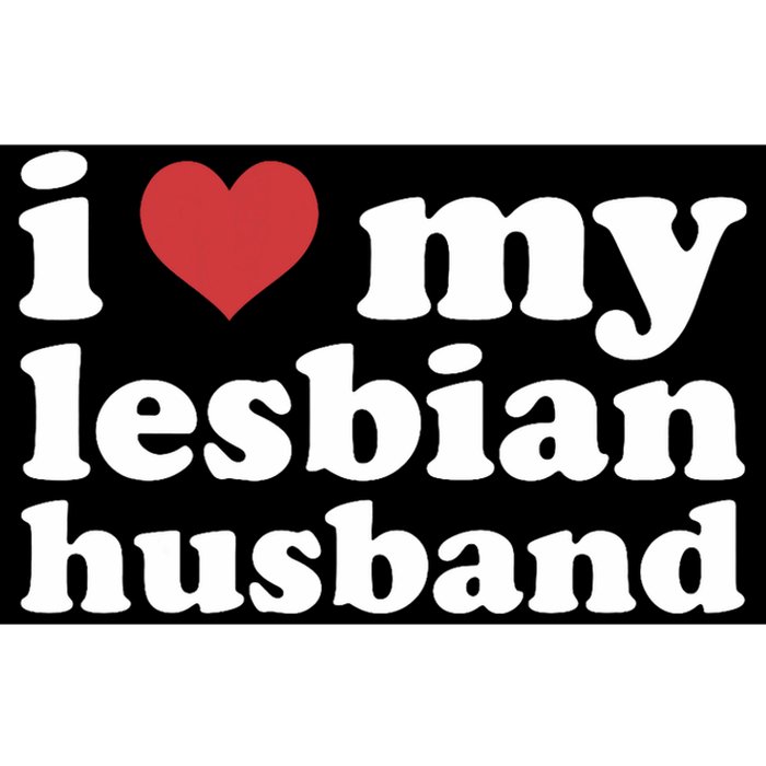 I Love My Lesbian Husband Apparel Bumper Sticker