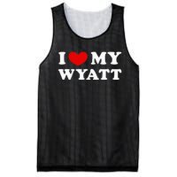 I Love My Wyatt Mesh Reversible Basketball Jersey Tank