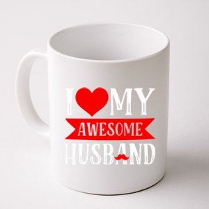 I Love My Awesome Husband Matching Couple Valentine's Day Cute Gift Coffee Mug