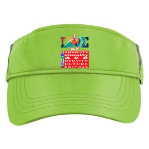 I Love My Enrich Antiracism Inclusion Dei Culture Funny Gift Adult Drive Performance Visor