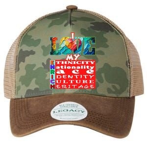 I Love My Enrich Antiracism Inclusion Dei Culture Funny Gift Legacy Tie Dye Trucker Hat