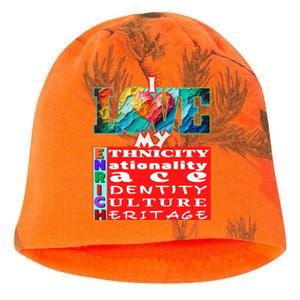 I Love My Enrich Antiracism Inclusion Dei Culture Funny Gift Kati - Camo Knit Beanie