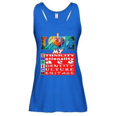 I Love My Enrich Antiracism Inclusion Dei Culture Funny Gift Ladies Essential Flowy Tank