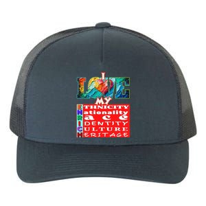 I Love My Enrich Antiracism Inclusion Dei Culture Funny Gift Yupoong Adult 5-Panel Trucker Hat