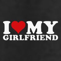 I Love My Girlfriend I Heart My Girlfriend Gf 7 Panel Mesh Trucker Snapback Hat