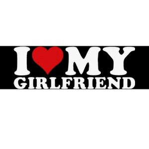 I Love My Girlfriend I Heart My Girlfriend Gf Bumper Sticker