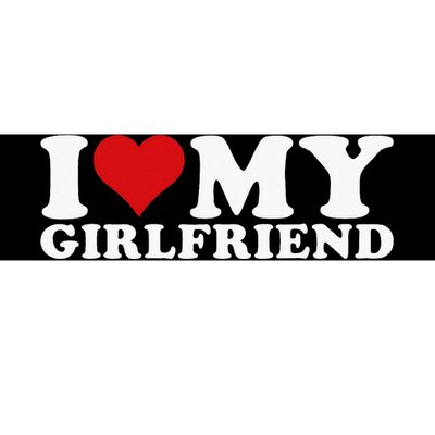 I Love My Girlfriend I Heart My Girlfriend Gf Bumper Sticker