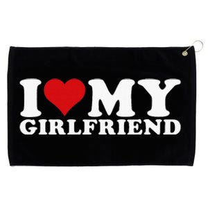 I Love My Girlfriend I Heart My Girlfriend Gf Grommeted Golf Towel