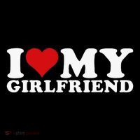 I Love My Girlfriend I Heart My Girlfriend Gf Womens T-Shirt