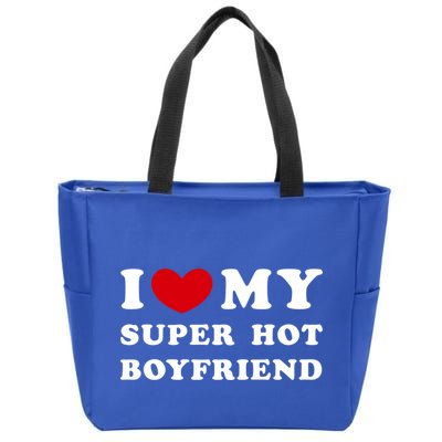 I Love My Super Hot Friend I Heart My Friend Gift Zip Tote Bag