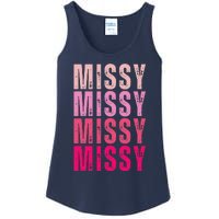 I Love Missy First Name Missy Vintage Ladies Essential Tank