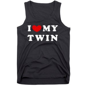 I Love My Twin I Heart My Twin Tank Top