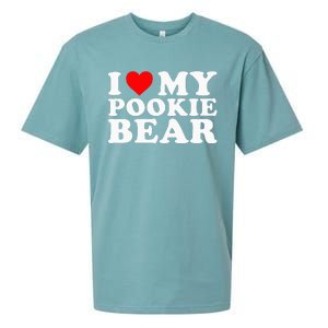 I Love My Pookie Bear Funny Sueded Cloud Jersey T-Shirt