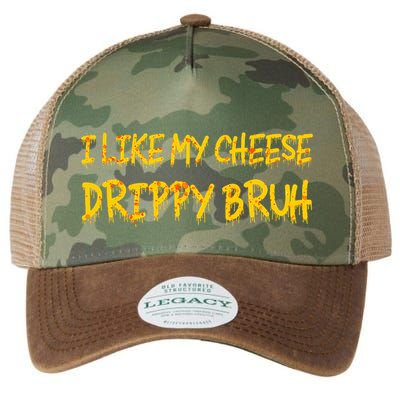 I Like My Cheese Drippy Bruh Legacy Tie Dye Trucker Hat