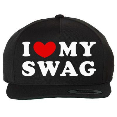 I Love My Swag I Heart My Swag Wool Snapback Cap