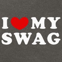 I Love My Swag I Heart My Swag Cotton Canvas Backpack