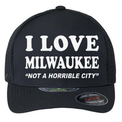 I Love Milwaukee Wisconsin Flexfit Unipanel Trucker Cap