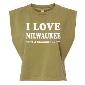 I Love Milwaukee Wisconsin Garment-Dyed Women's Muscle Tee