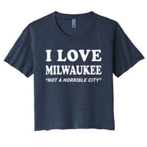 I Love Milwaukee Wisconsin Women's Crop Top Tee